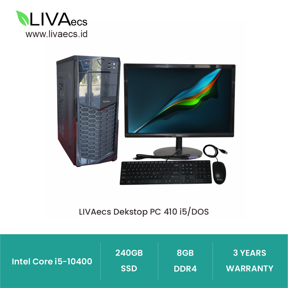 LIVAecs Dekstop PC 410 i5-10400 DOS