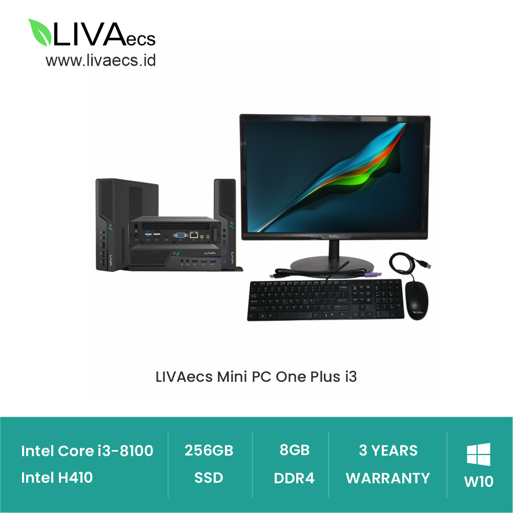 LIVAecs Mini PC One Plus i3 WIN10